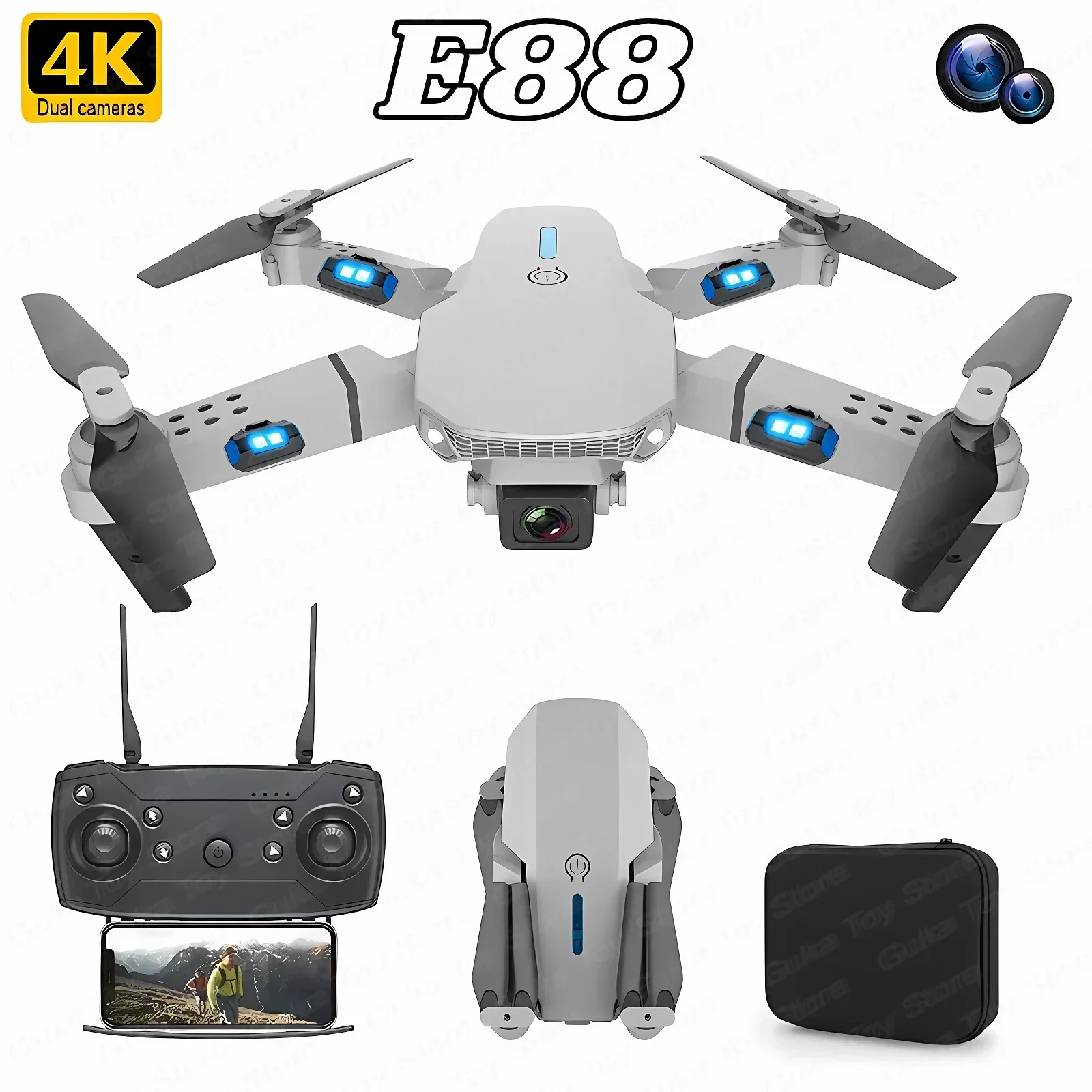 Drone Camera Mount - Drone E88 Pro WIFI FPV Grand