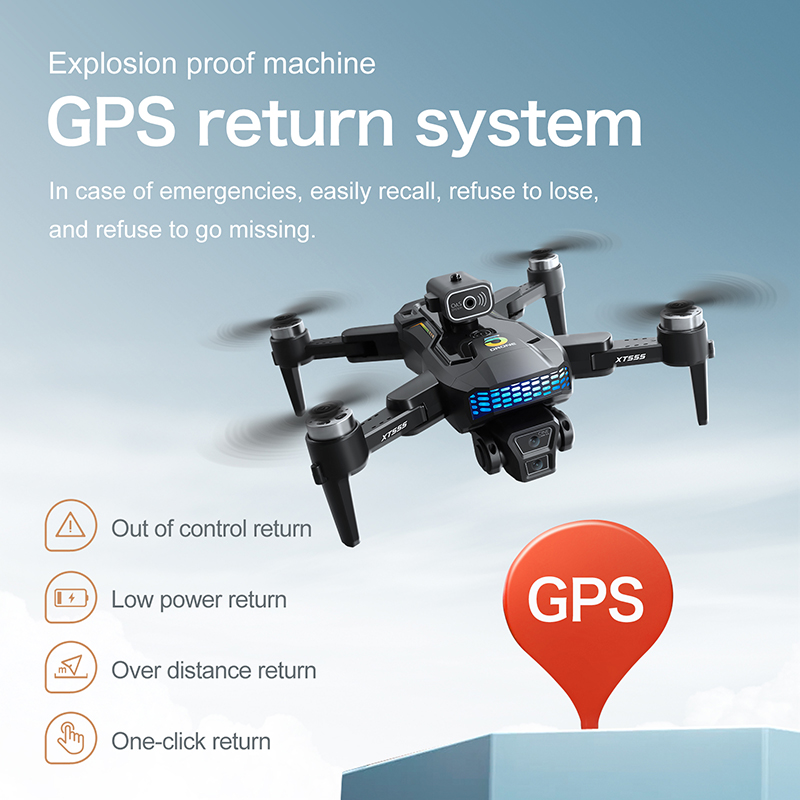 Nouveau drone RC GPS XT555 ave - Drone Camera Professional avis et prix