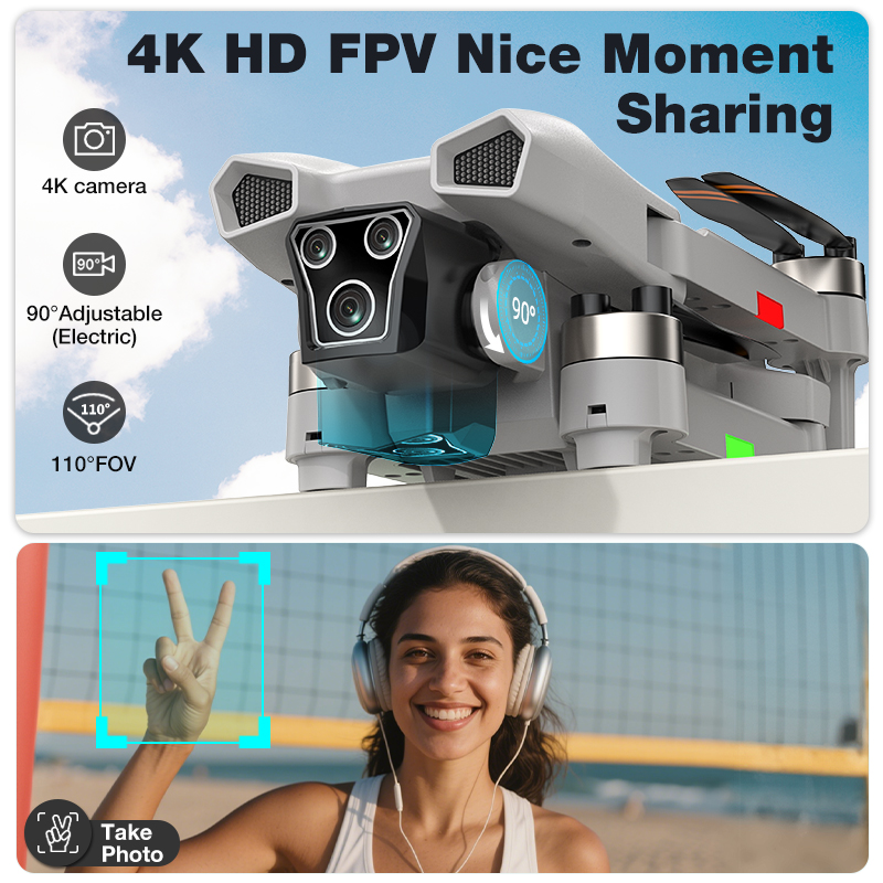 NOUVEAU Drone L017 Pro Brushle - Drone Camera Mount avis et prix
